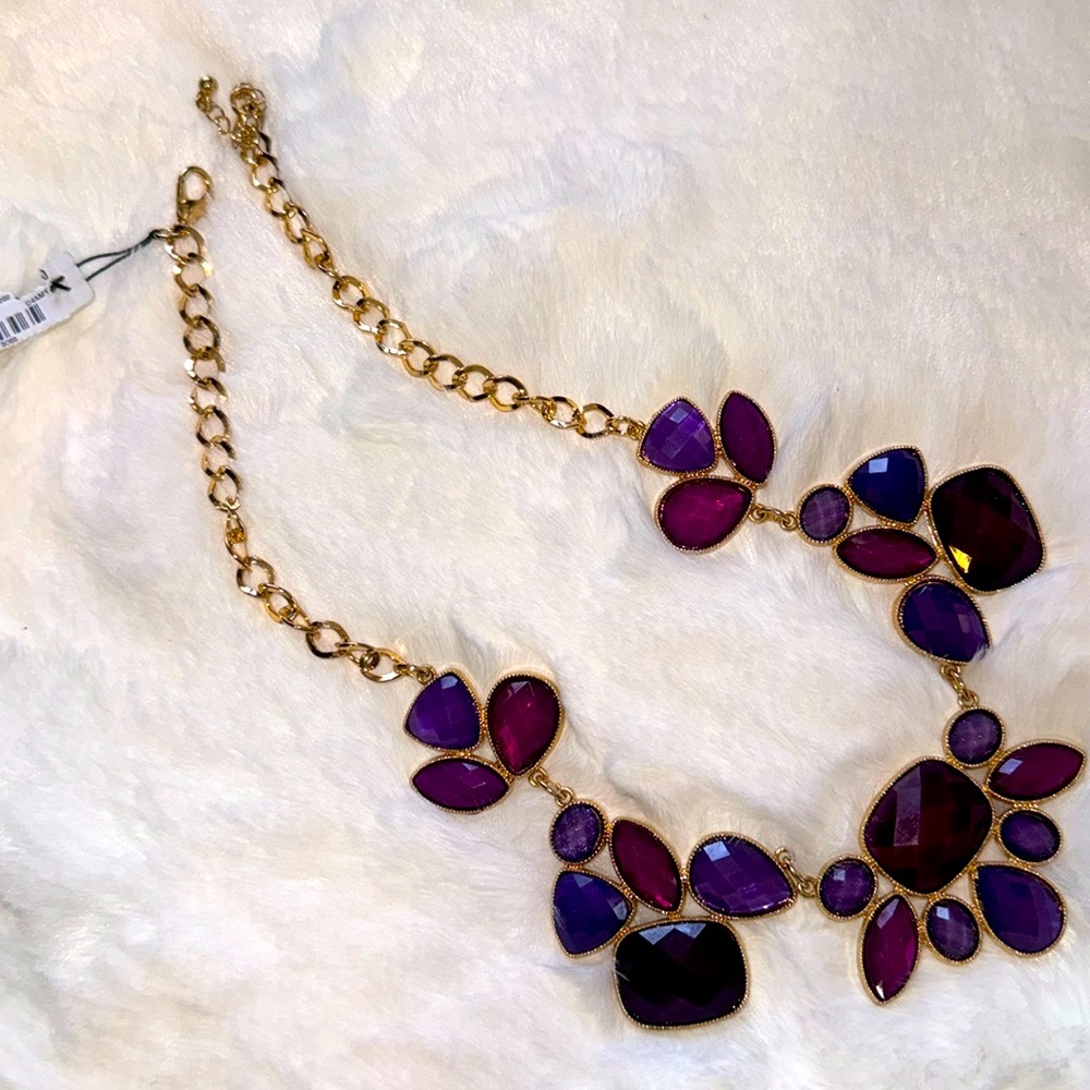 Shades of Purple Fashion Necklace NWT